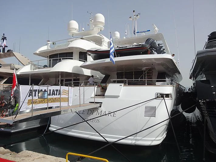 a large white boat aboard SOLE DI MARE Yacht for Sale