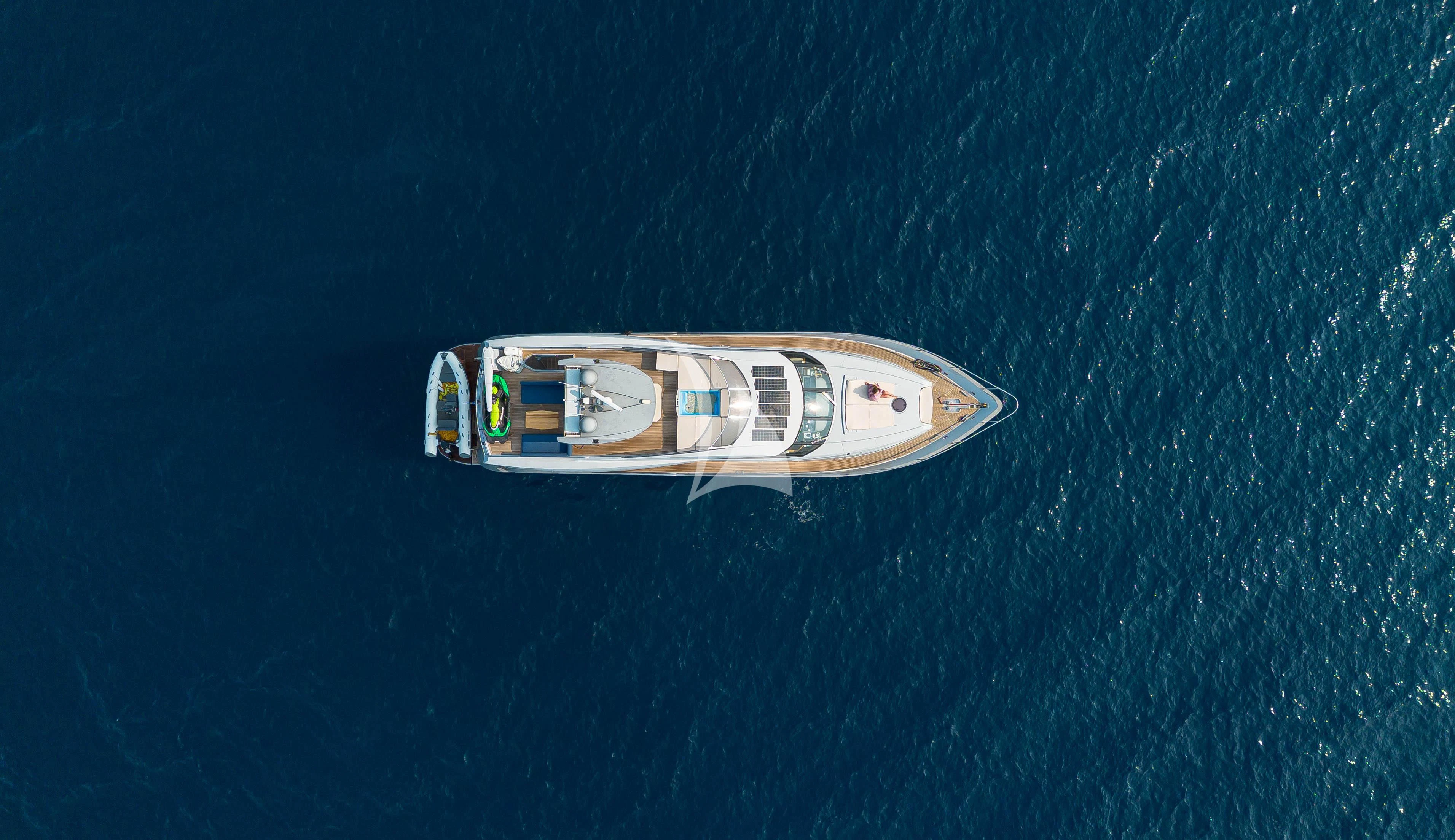 a boat in the water aboard STELA 117 Yacht for Sale