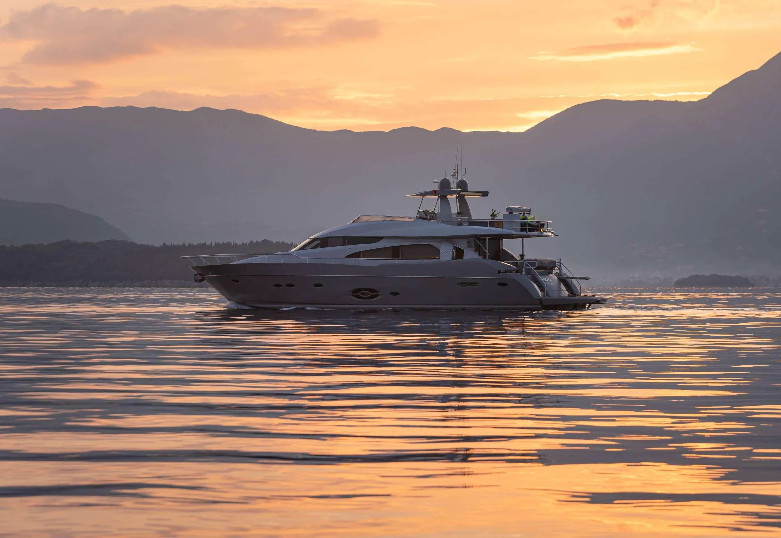 a boat on the water aboard STELA 117 Yacht for Sale