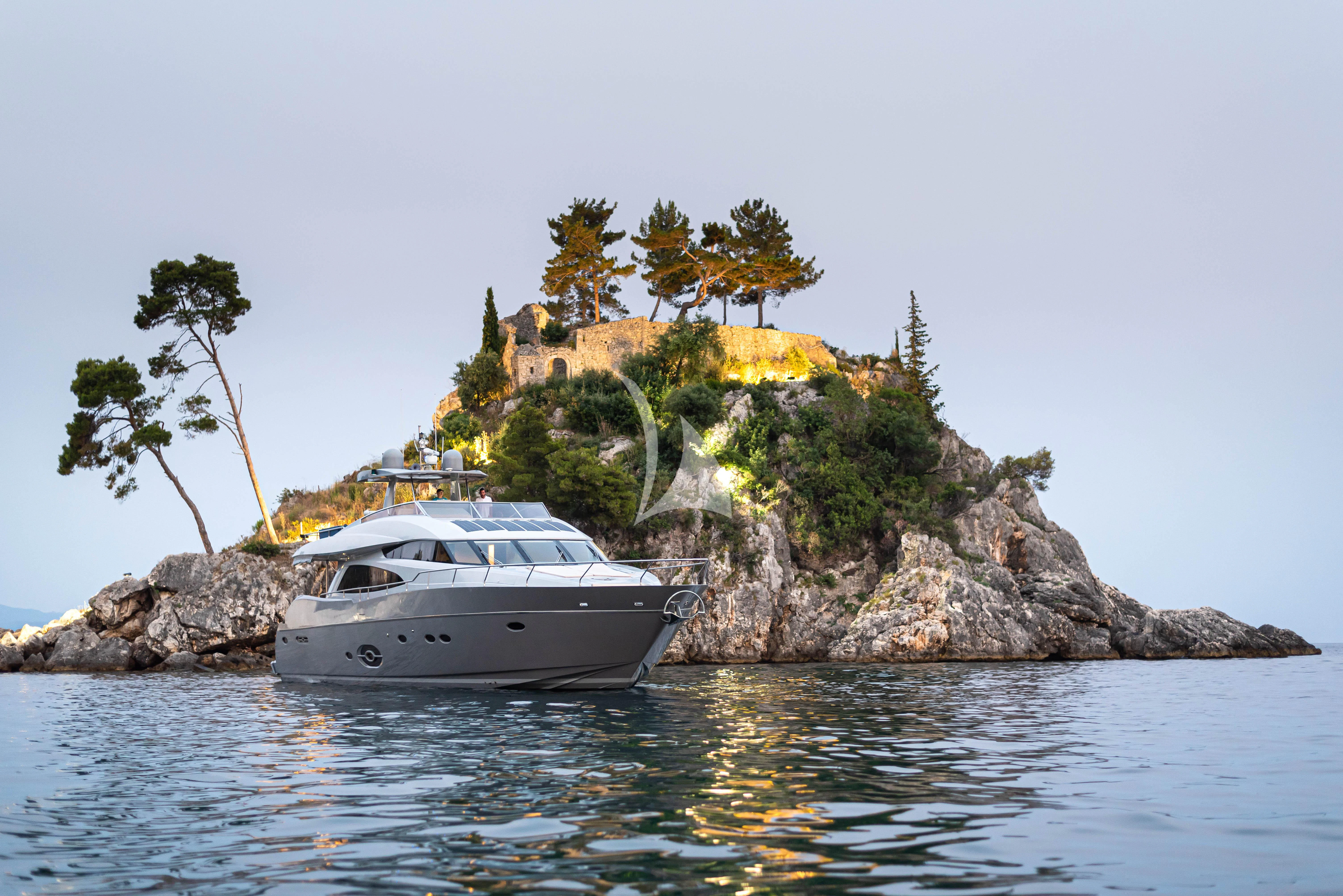 a boat on the water aboard STELA 117 Yacht for Sale