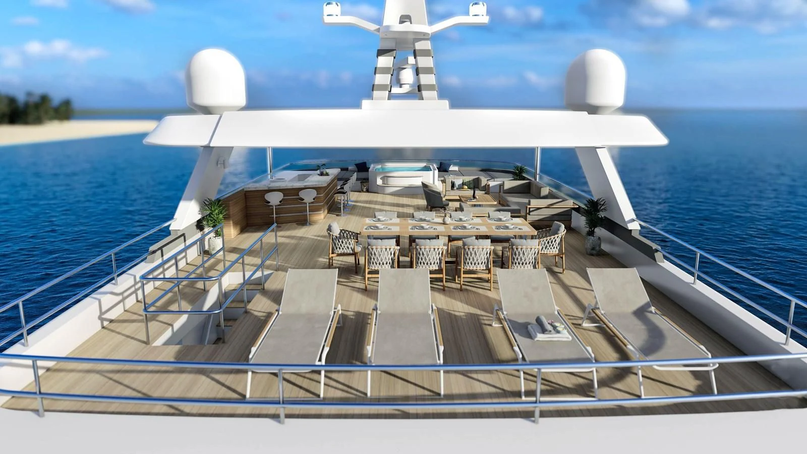 a boat on the water aboard PROJECT ARTEMIS Yacht for Sale