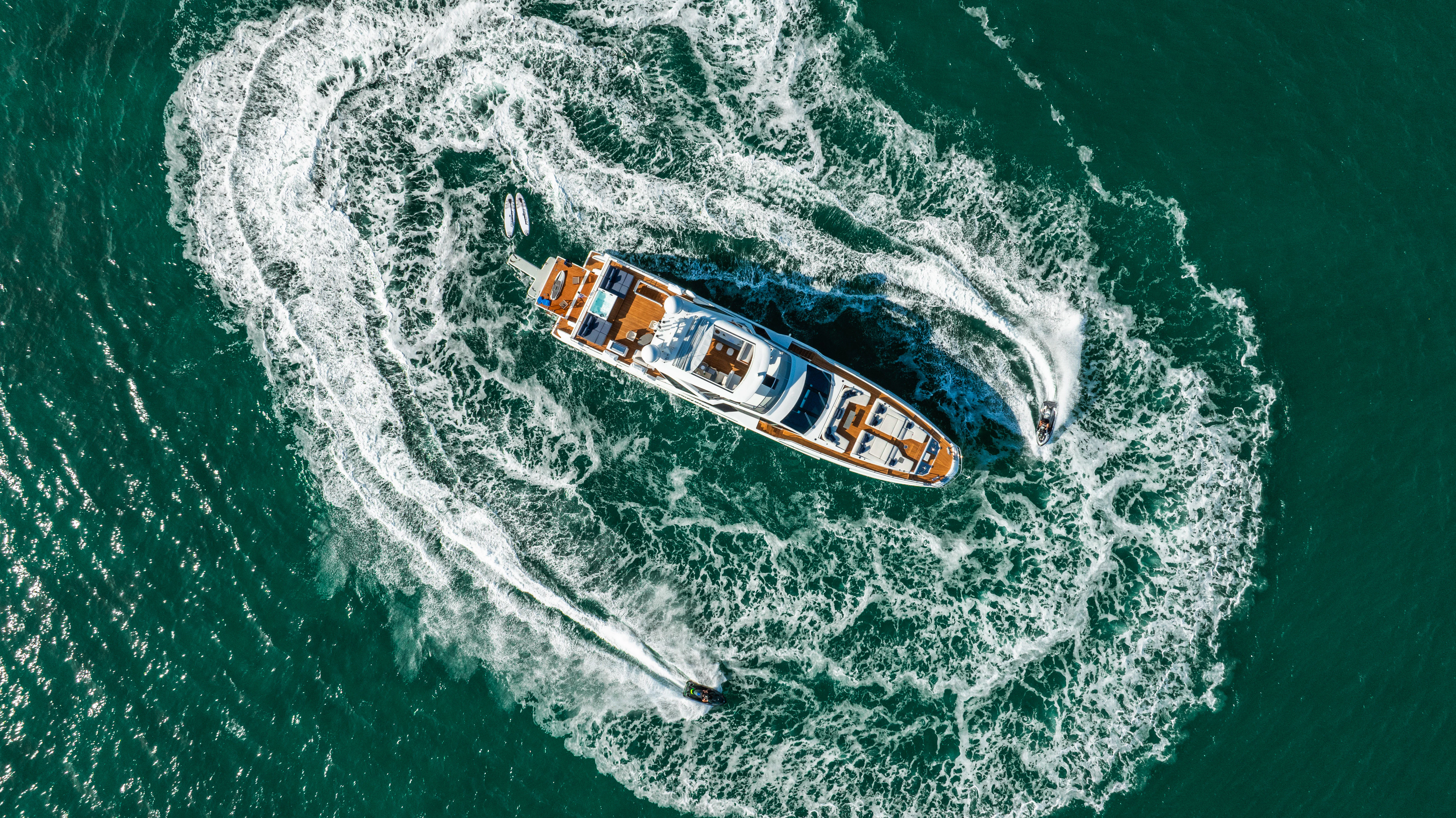 a boat in the ocean aboard CARPE DIEM Yacht for Sale