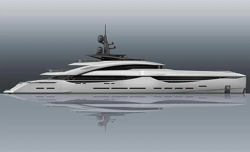 a white yacht on the water aboard ISA GT 67M Yacht for Sale