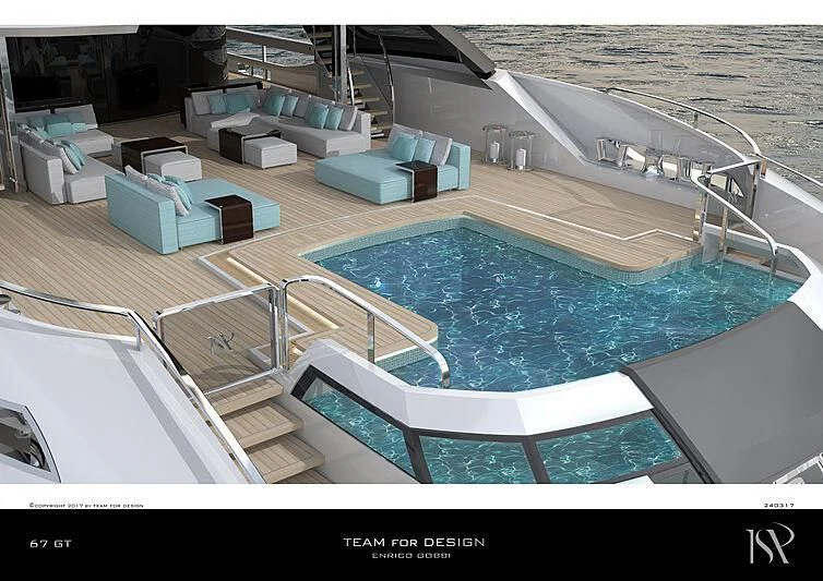 diagram aboard ISA GT 67M Yacht for Sale