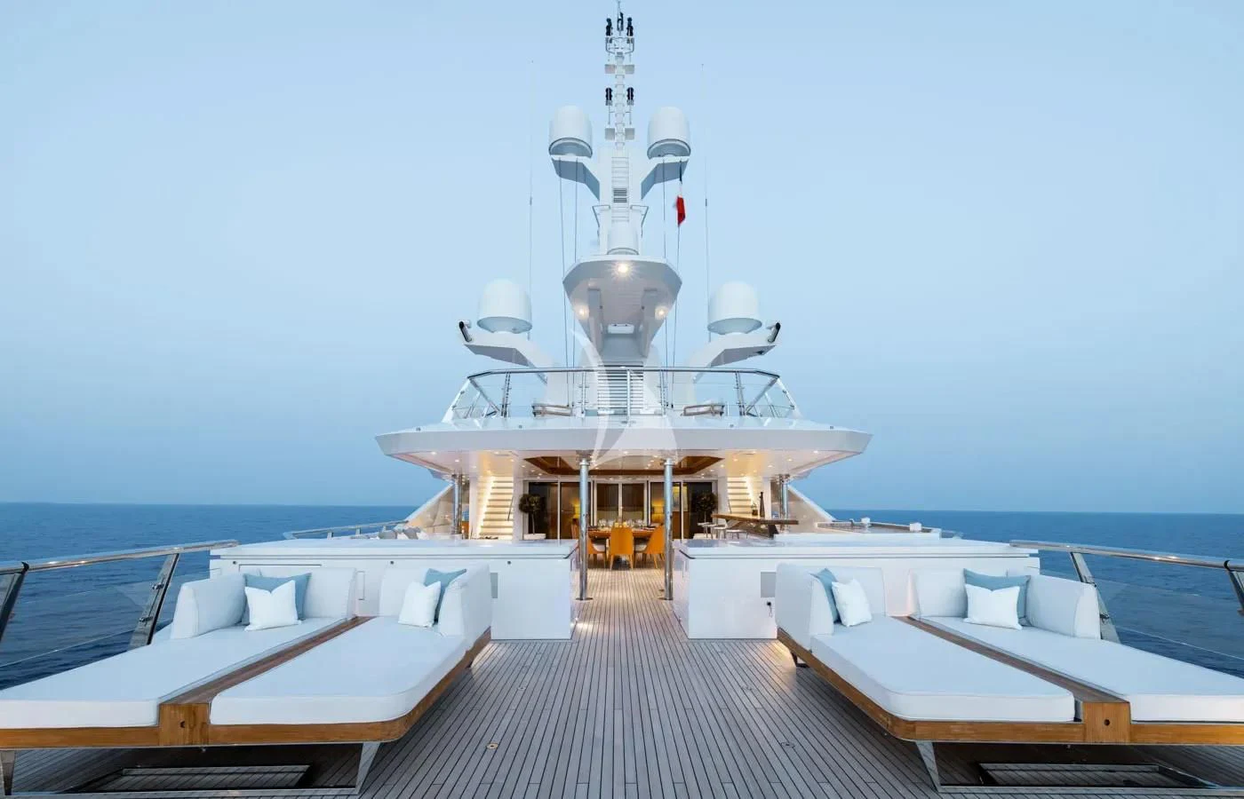 a boat on a deck aboard BATELLO Yacht for Sale