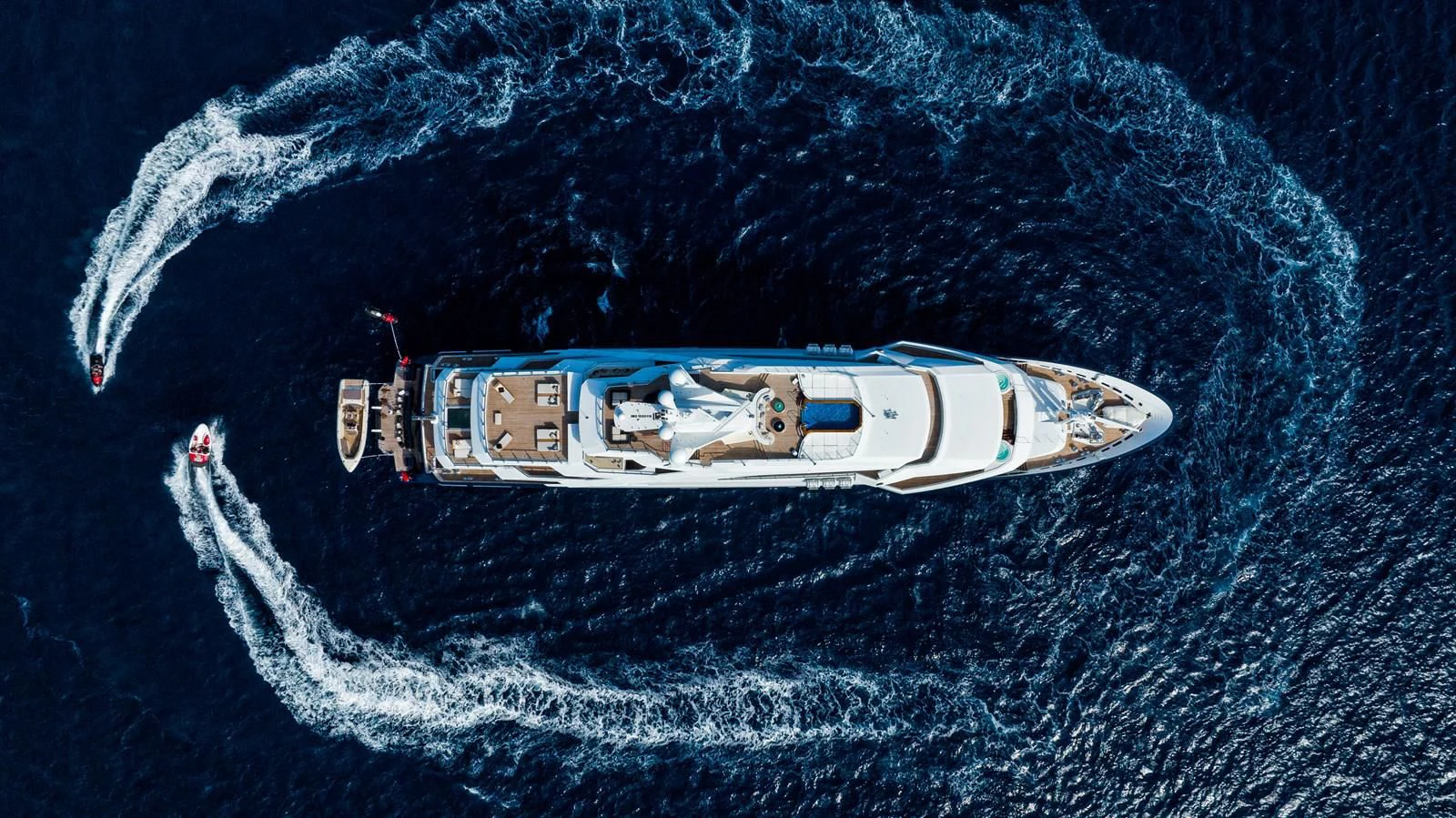 a satellite in space aboard BATELLO Yacht for Sale