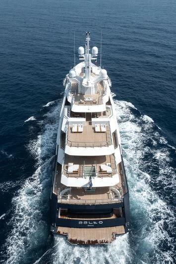 a ship on the water aboard BATELLO Yacht for Sale