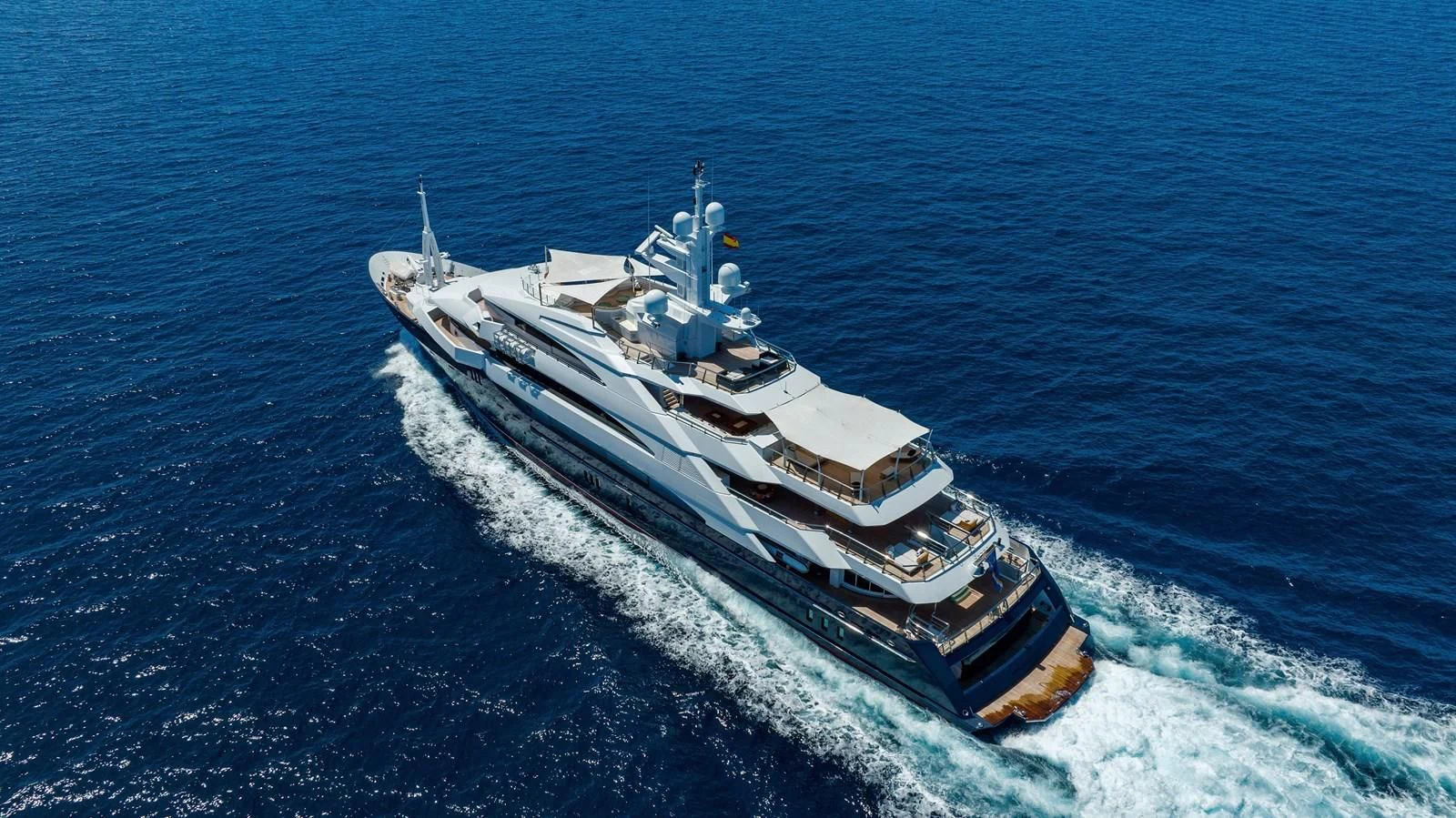 a ship in the water aboard BATELLO Yacht for Sale