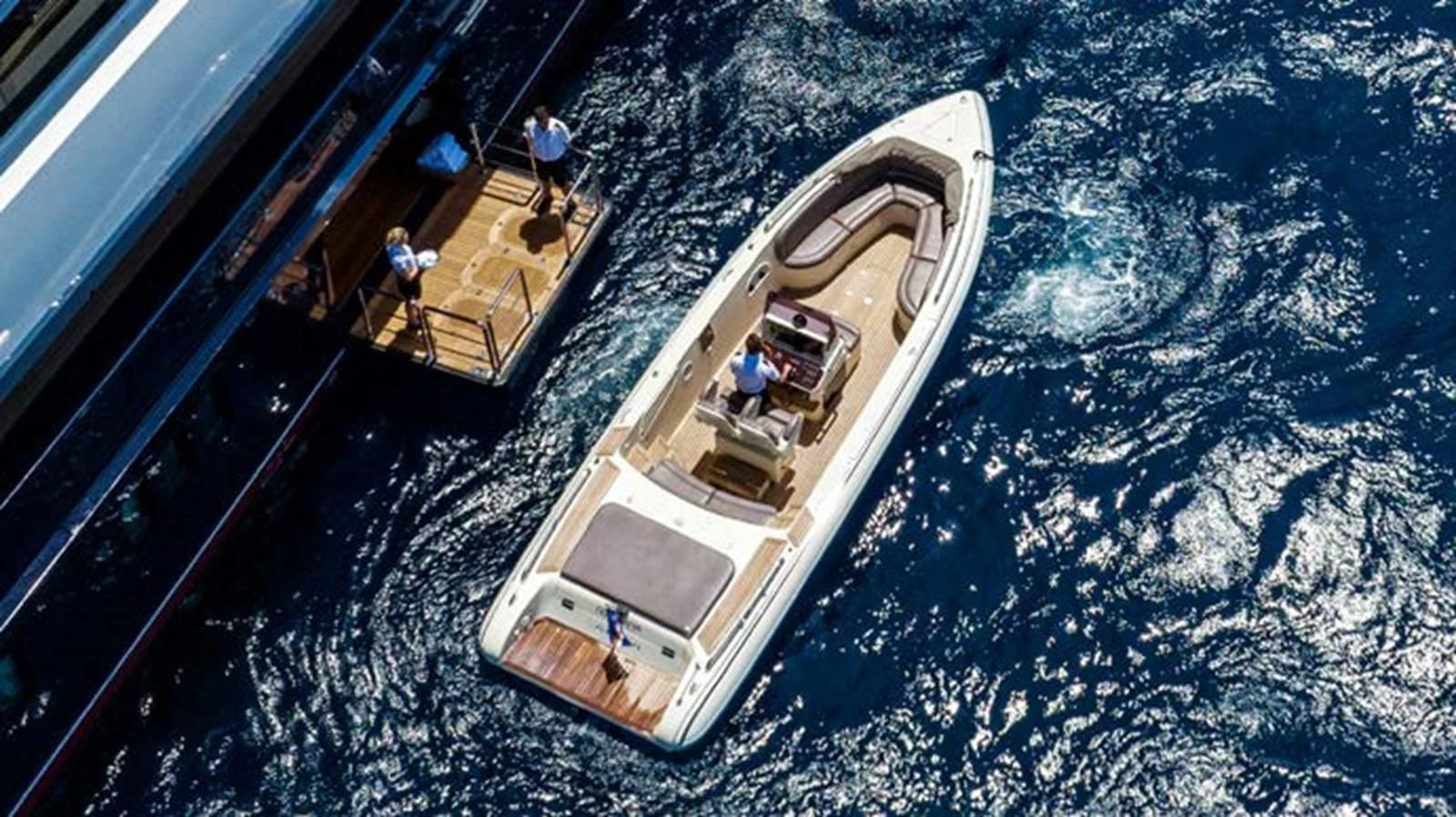 a boat in the water aboard BATELLO Yacht for Sale