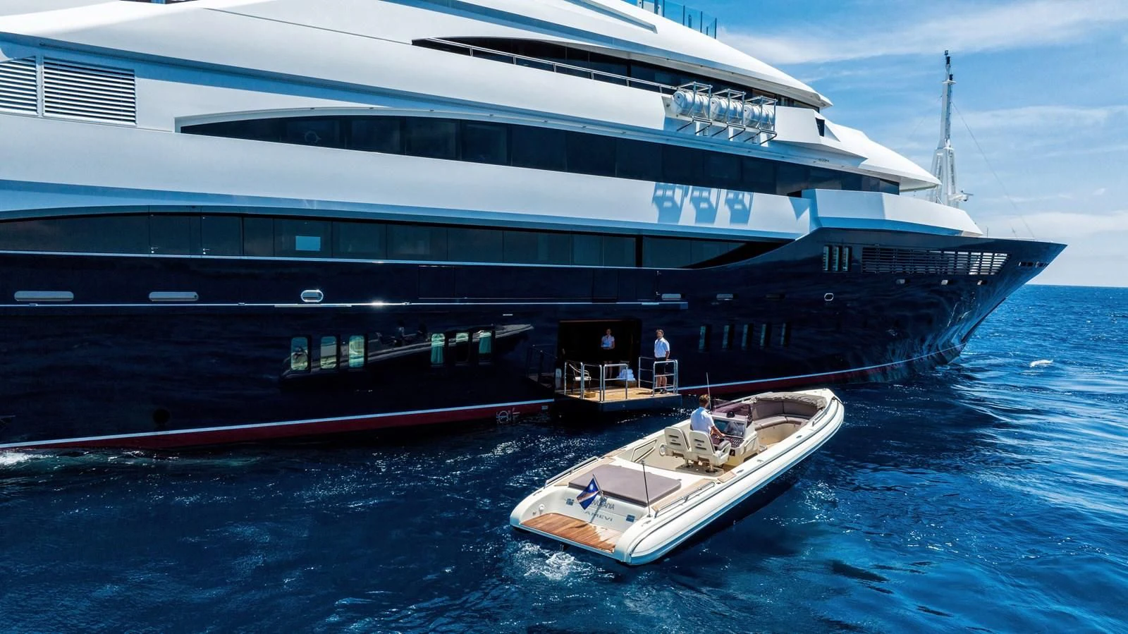 a large cruise ship docked aboard BATELLO Yacht for Sale