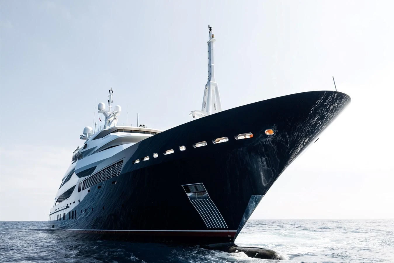 a large ship in the water aboard BATELLO Yacht for Sale
