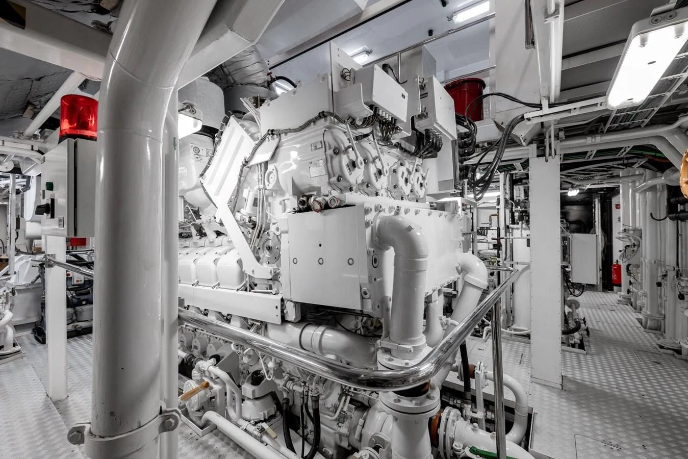 a large factory machinery aboard BATELLO Yacht for Sale