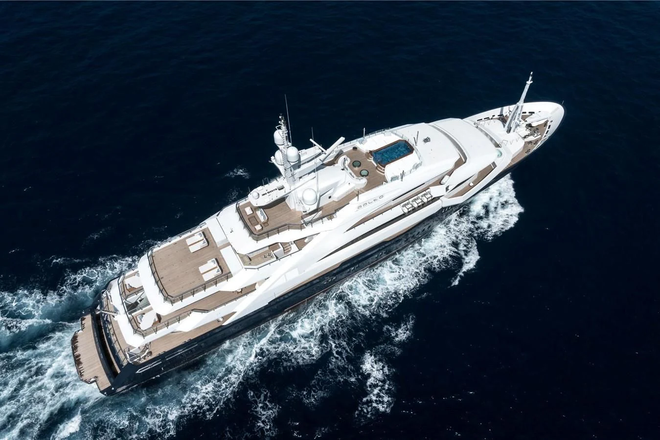 a ship in the water aboard BATELLO Yacht for Sale