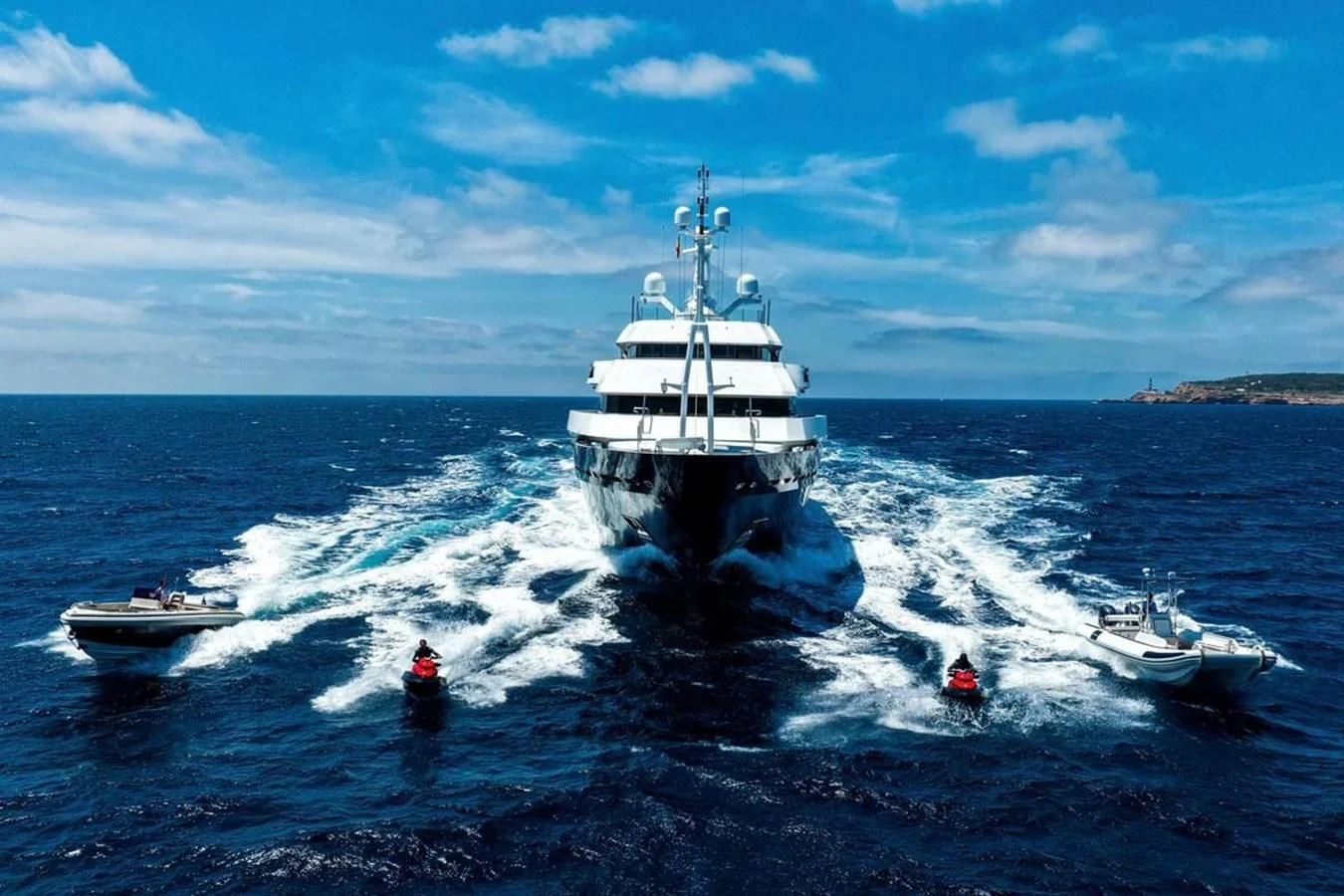 a boat on the water aboard BATELLO Yacht for Sale