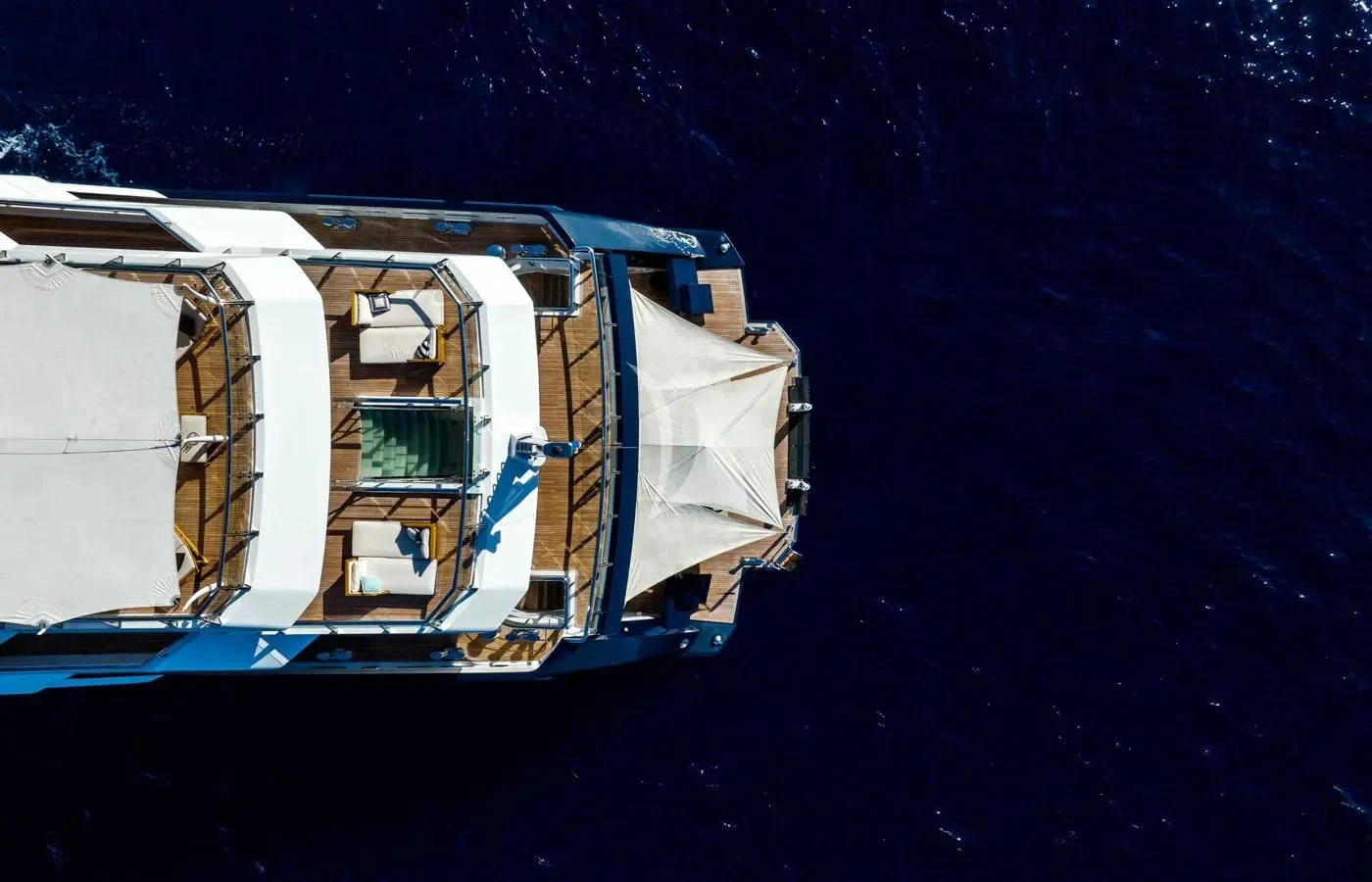 a boat in the water aboard BATELLO Yacht for Sale