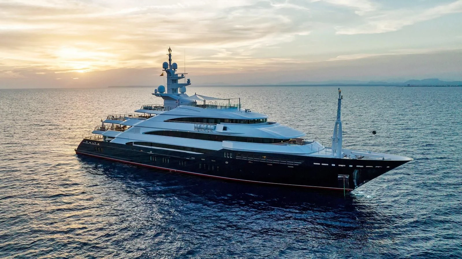 a large ship in the water aboard BATELLO Yacht for Sale