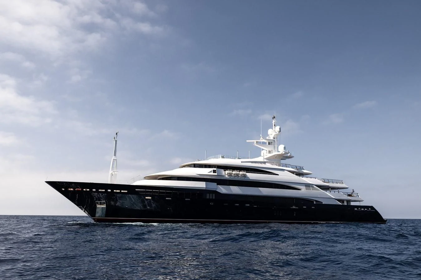 a large boat in the water aboard BATELLO Yacht for Sale