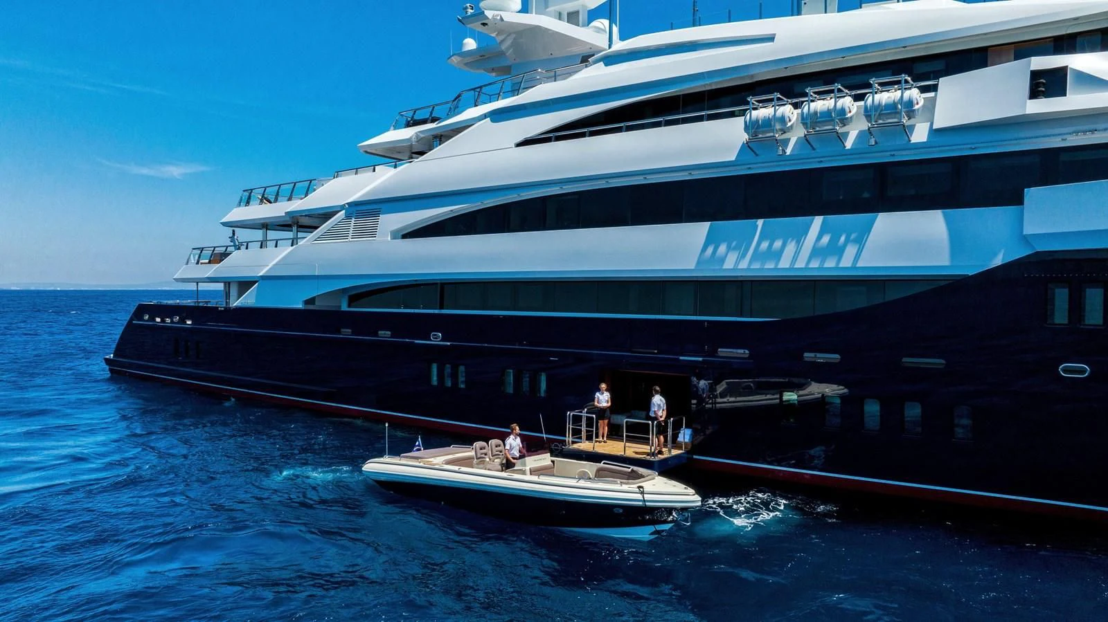 a large cruise ship docked aboard BATELLO Yacht for Sale