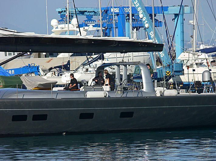 a boat with people on it aboard WALLY B Yacht for Sale