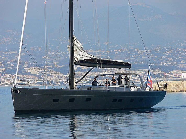 a boat on the water aboard WALLY B Yacht for Sale