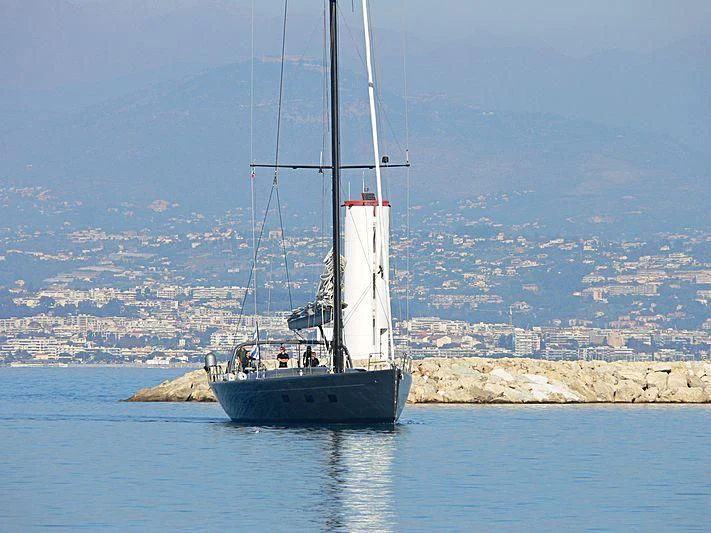 a sailboat on the water aboard WALLY B Yacht for Sale