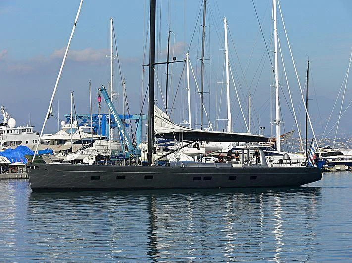 a boat in the water aboard WALLY B Yacht for Sale