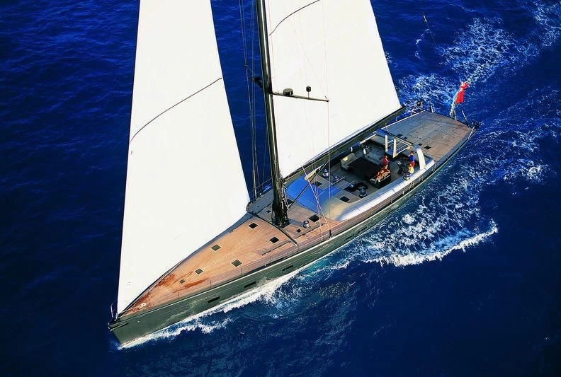 a sailboat on the water aboard WALLY B Yacht for Sale