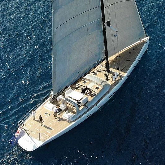 a boat on the water aboard WALLY B Yacht for Sale