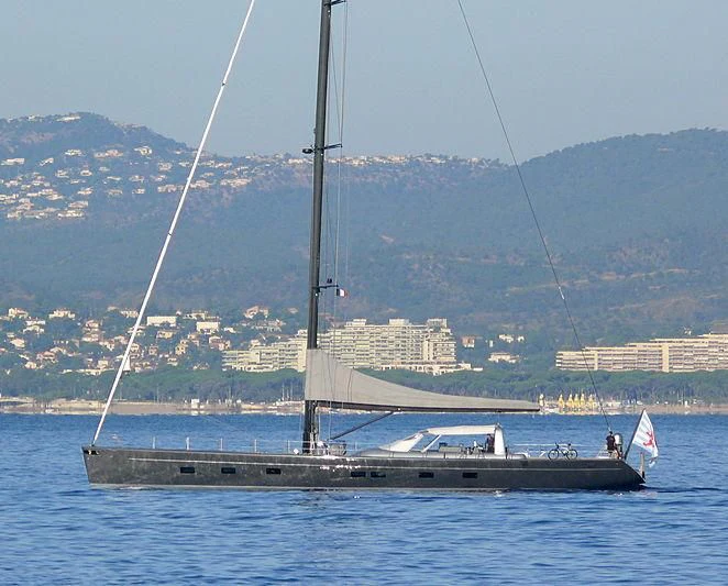 a boat in the water aboard WALLY B Yacht for Sale