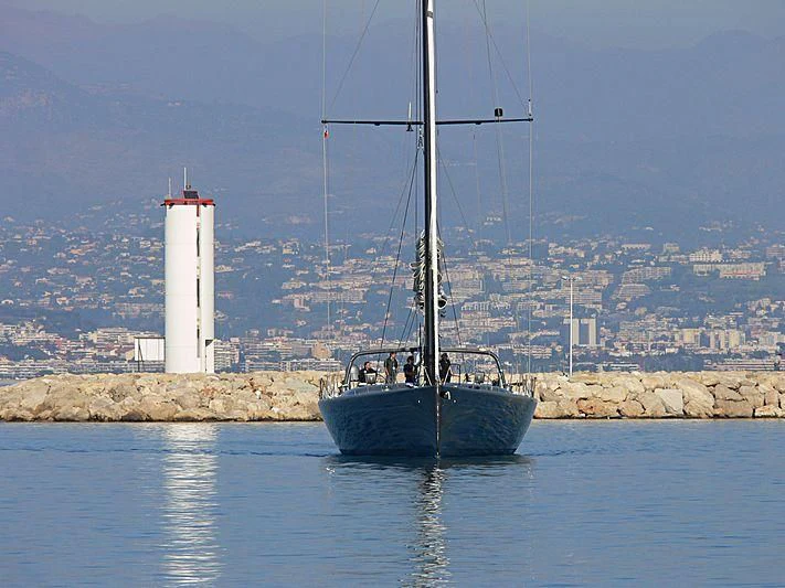 a boat in the water aboard WALLY B Yacht for Sale