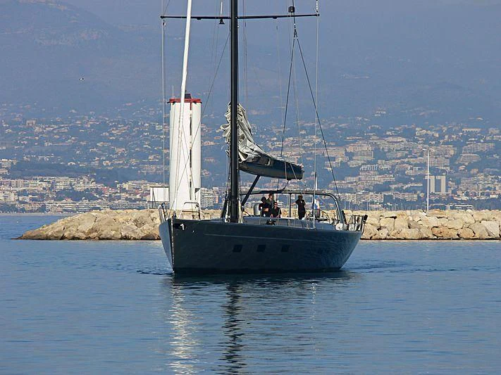 a boat on the water aboard WALLY B Yacht for Sale