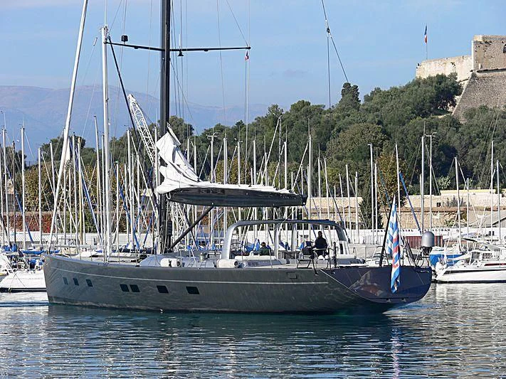 a boat in the water aboard WALLY B Yacht for Sale