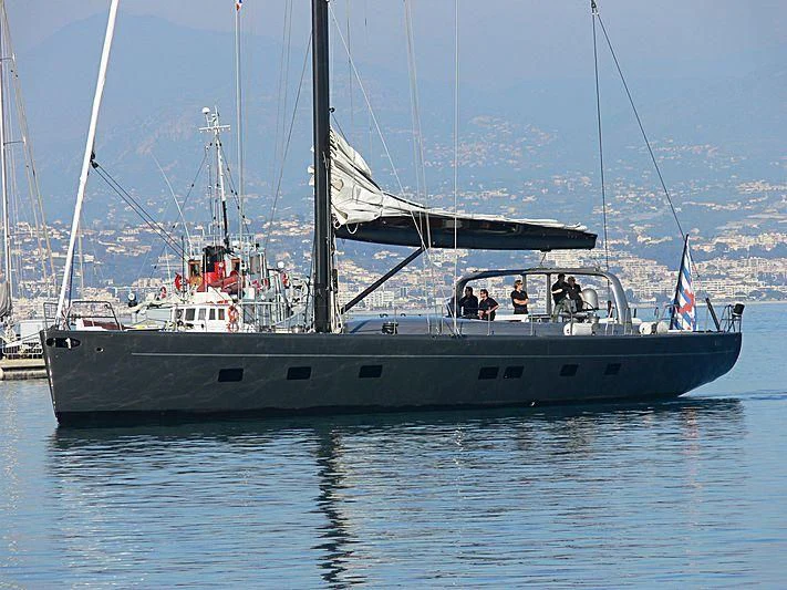 a boat with people on it aboard WALLY B Yacht for Sale