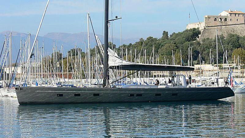 a boat in the water aboard WALLY B Yacht for Sale