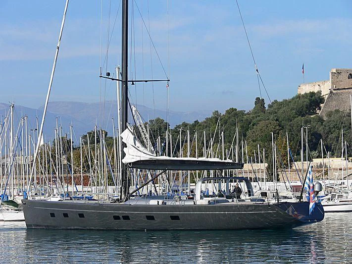 a boat on the water aboard WALLY B Yacht for Sale