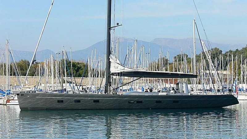 a boat is parked in the water aboard WALLY B Yacht for Sale
