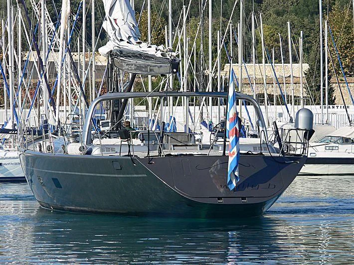a boat on the water aboard WALLY B Yacht for Sale