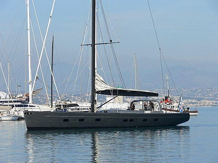 a boat on the water aboard WALLY B Yacht for Sale