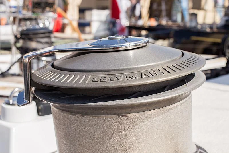 a black and silver bucket aboard PAN Yacht for Sale