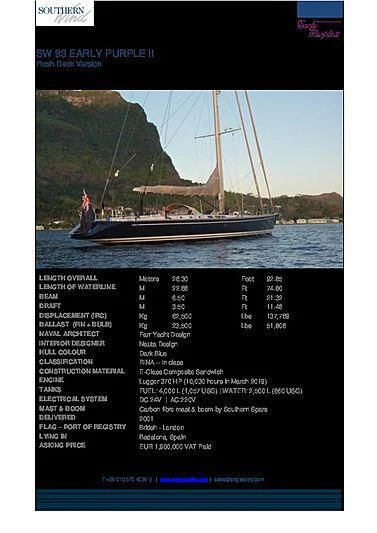 website aboard PAN Yacht for Sale
