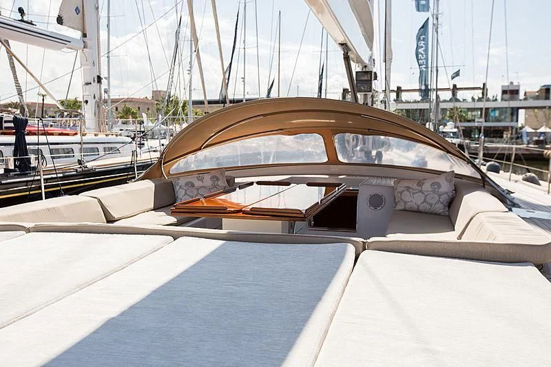 a boat on the water aboard PAN Yacht for Sale