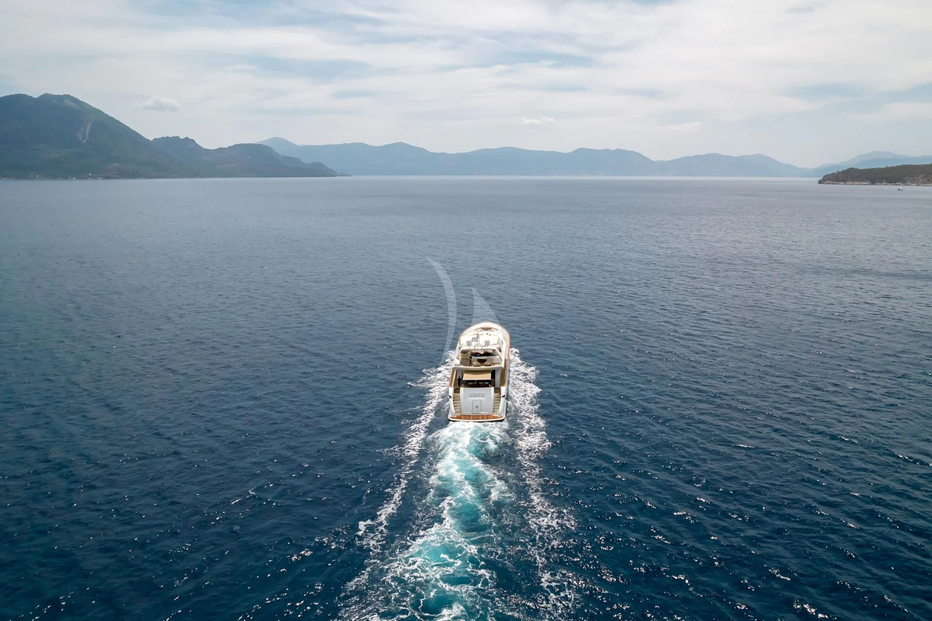 a boat on the water aboard AQUILA Yacht for Sale