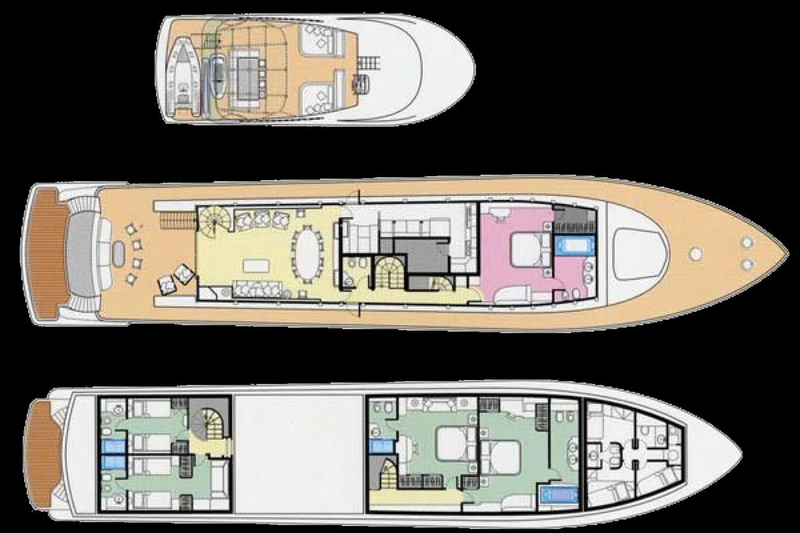 graphical user interface, engineering drawing aboard AQUILA Yacht for Sale