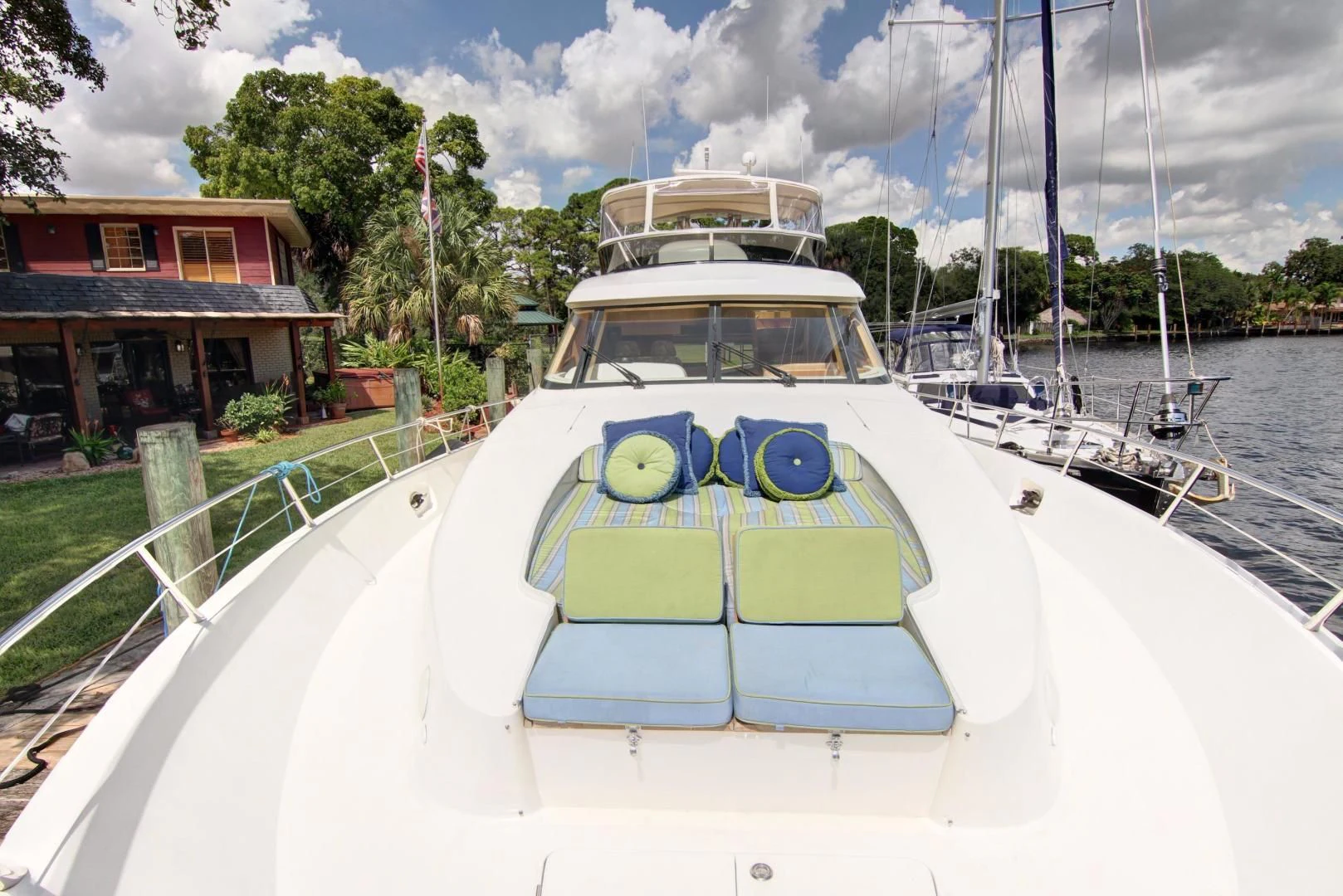 a boat on the water aboard UNSINKABLE II Yacht for Sale