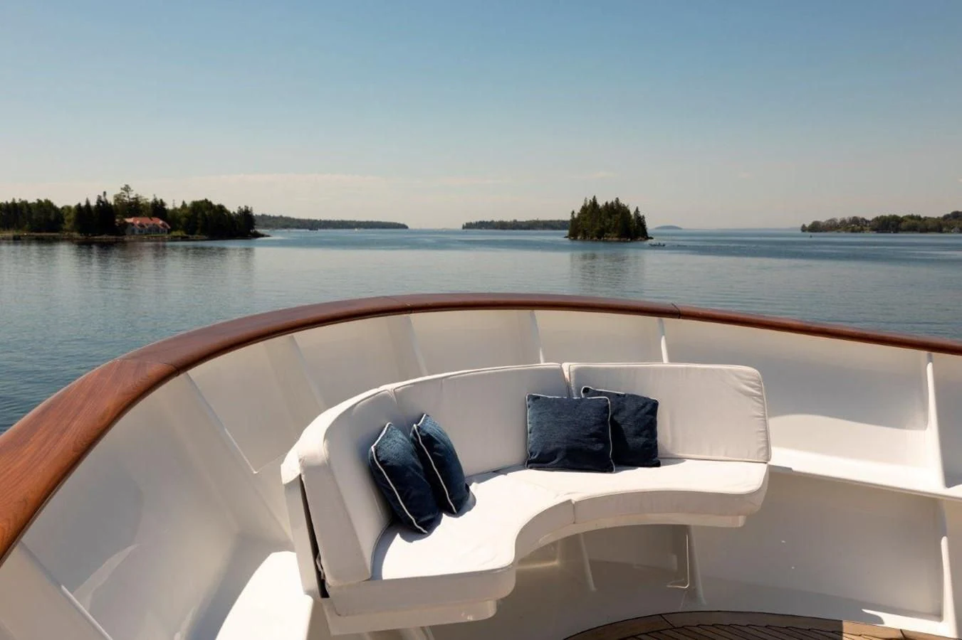 a boat on the water aboard GLACIAL BEAR Yacht for Sale