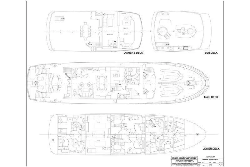 diagram aboard GLACIAL BEAR Yacht for Sale