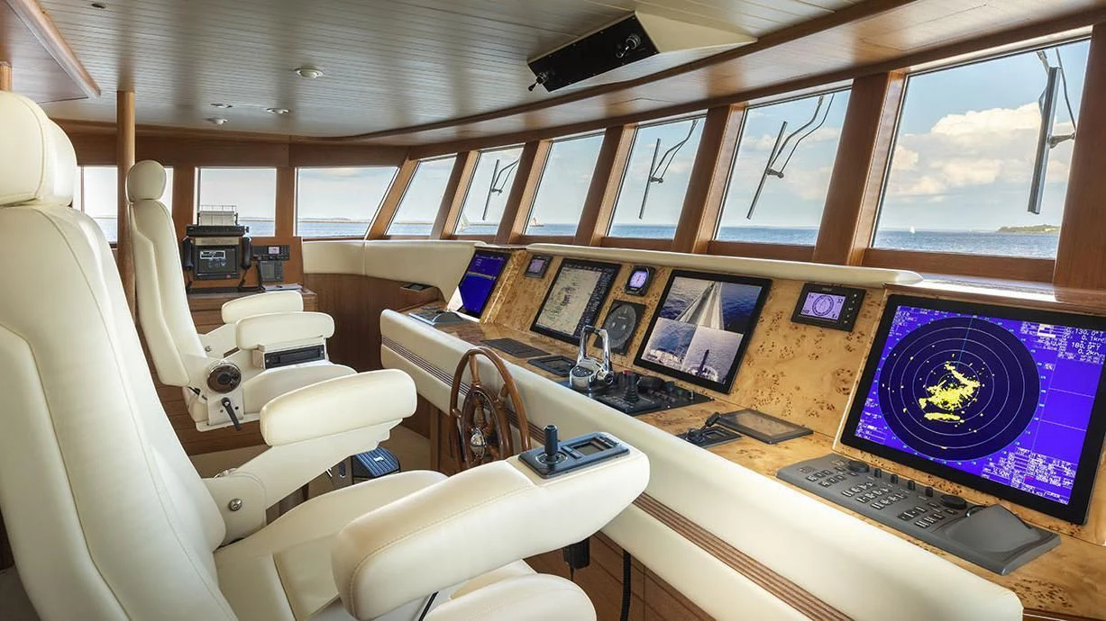 inside of a plane aboard GLACIAL BEAR Yacht for Sale