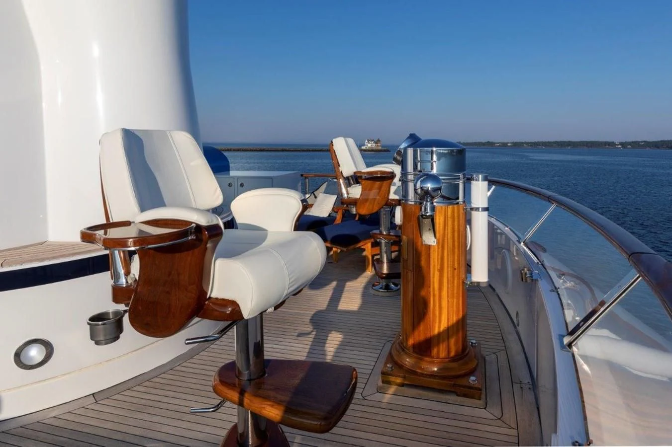 a boat on the water aboard GLACIAL BEAR Yacht for Sale