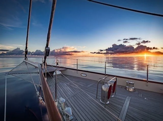 a boat on the water aboard ATHOS Yacht for Sale