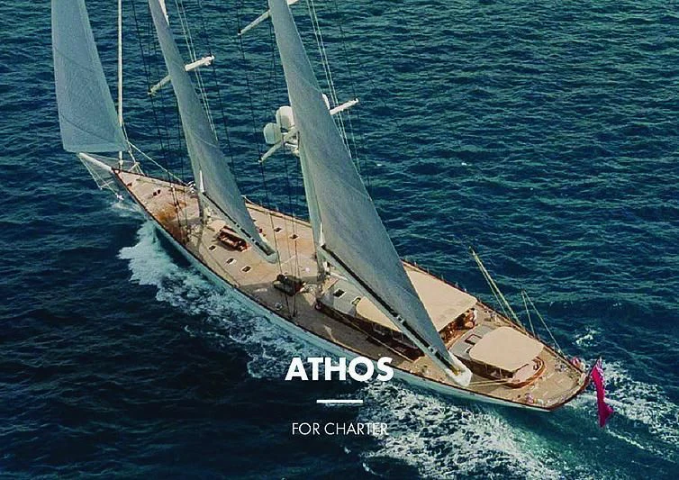 a boat on the water aboard ATHOS Yacht for Sale